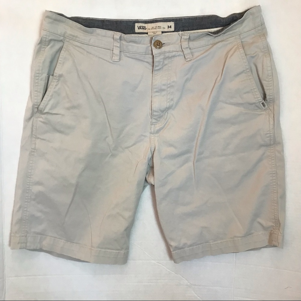 Vans Khaki Chino Shorts Men 34 Skater